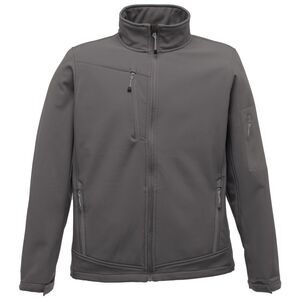 Regatta Professional Mens 3 Layer Membrane Soft Shell Jacket / Seal Grey/Black